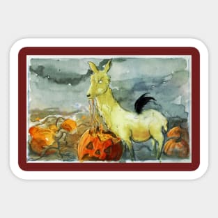 HALLOWEEN LLAMA Sticker